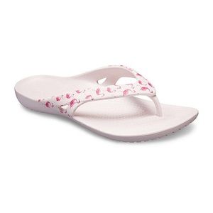 NWOT Crocs Flamingo Flip Flops